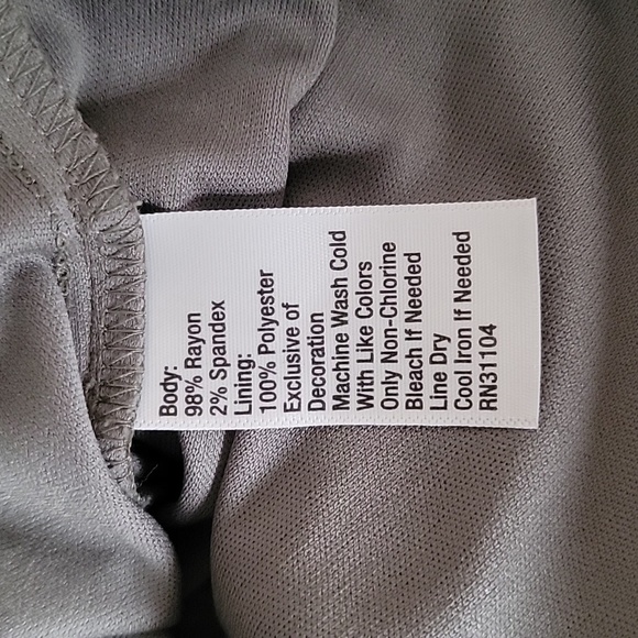 New Directions Army Green Boho Dress with Tassles, Size M - Picture 7 of 7